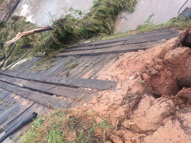 Chuvas causaram estragos na zona rural de Martinópolis (Foto: Divulgação/Prefeitura)