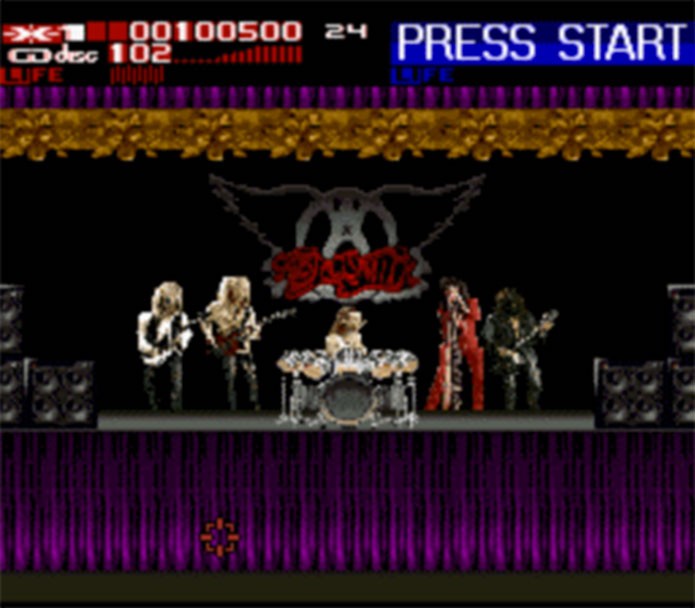 Revolution X trazia o Aerosmith ao game (Foto: Reprodução/EmuParadise)