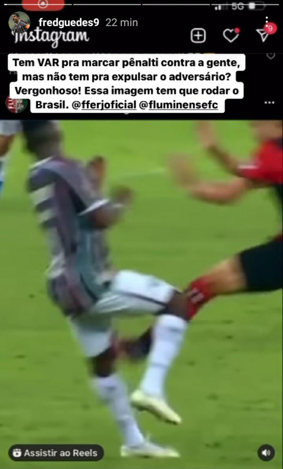 Fred posta vídeo da entrada de Rodrigo Caio em Cazares — Foto: Reprodução