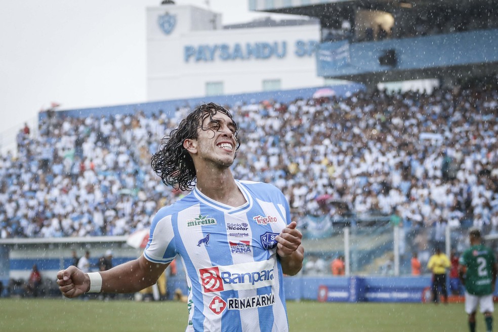 Xodó da Fiel Bicolor, Nicolas tem 34 gols em 86 partidas com a camisa do Paysandu — Foto: Jorge Luiz/Ascom Paysandu