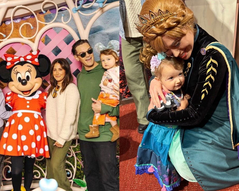 Ashley Tisdale comemora aniversário da filha na Disney