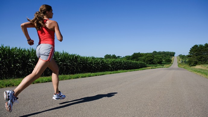 Mulher correndo euatleta (Foto: Getty Images) Mulher correndo euatleta (Foto: Getty Images)