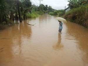 Chuvas têm gerado preocupação em Itariri, SP (Foto: Camila Gusiken/ VC no G1)