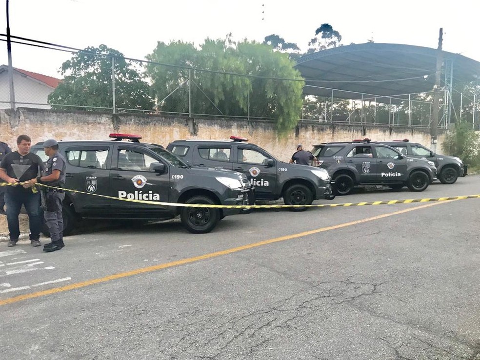 Três foram mortos em ação da PM durante sequestro em Pindamonhangaba — Foto: Fernando Alves/TV Vanguarda