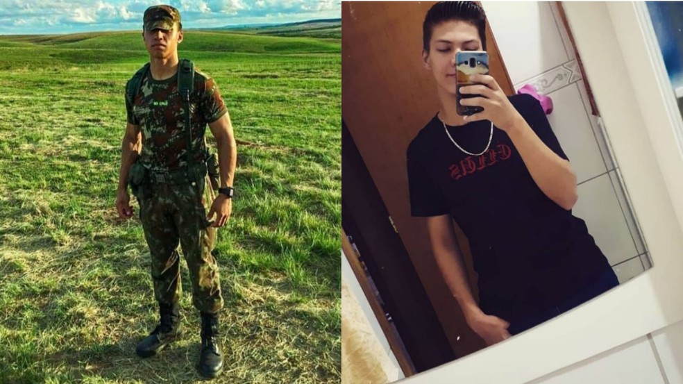 Soldados Alex Carvalho da Cruz e Diogo Felipe Veiga, mortos em acidente com caminhão do Exército no Vale do Itajaí — Foto: Reprodução/Redes sociais