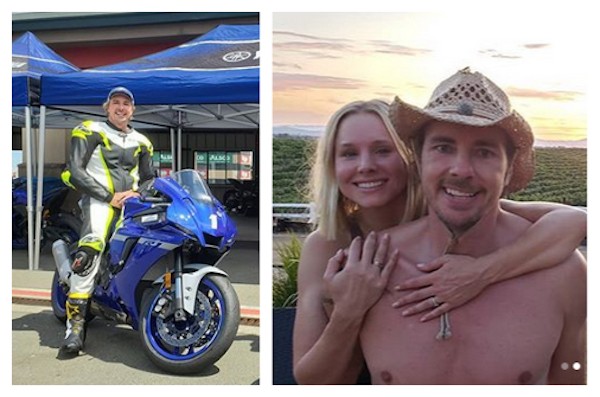 Casado com a atriz Kristen Bell, o ator Dax Shepard é famoso por sua paixão por motos (Foto: Instagram)