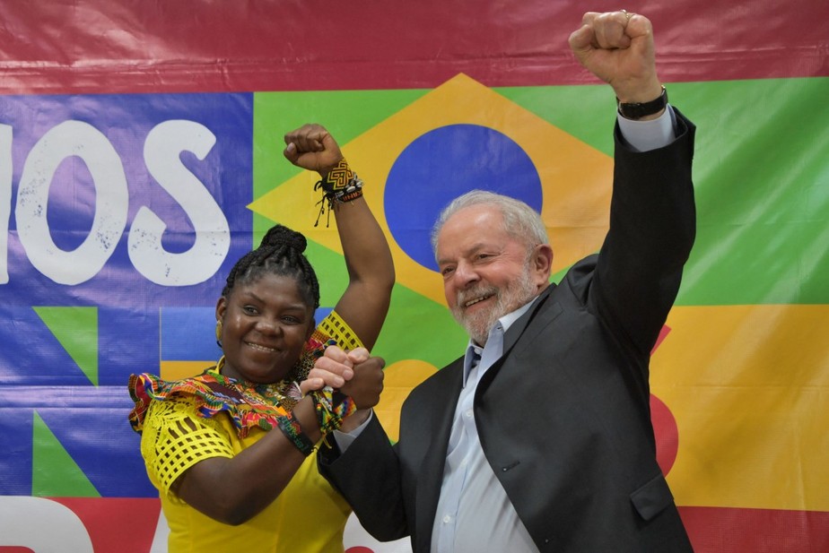 Francia Márquez e Lula na Fundação Perseu Abramo