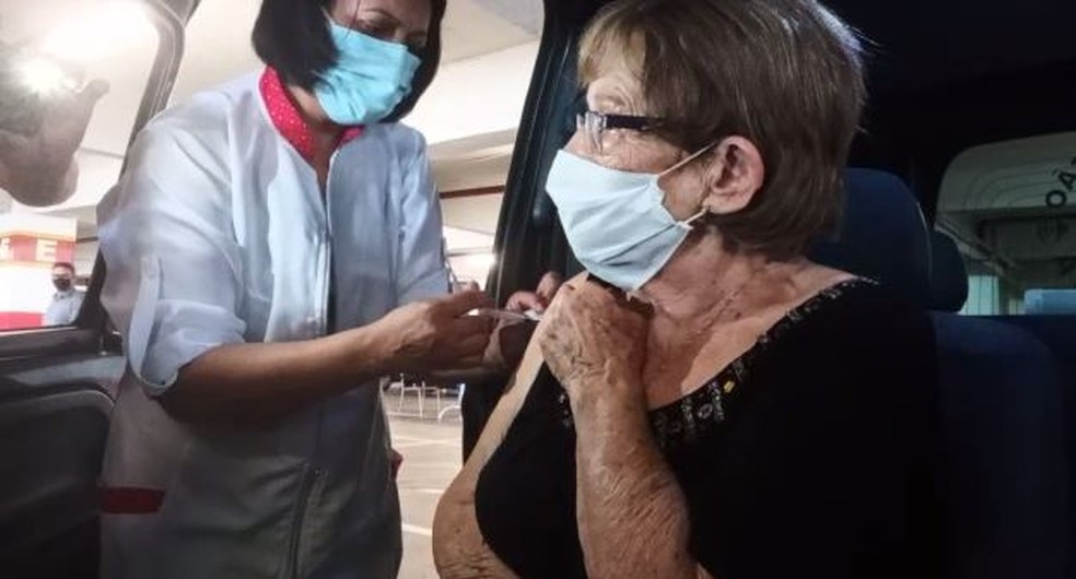 Vacinação ocorreu no Shopping Cidade em Sorocaba  — Foto: Arquivo pessoal