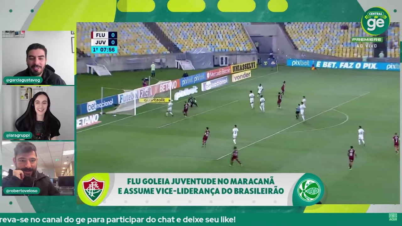 Gustavo Garcia comenta a goleada do Fluminense contra o Juventude