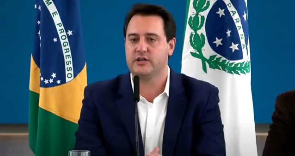 Governador Ratinho Júnior — Foto: Divulgação/Governo do Paraná/YouTube