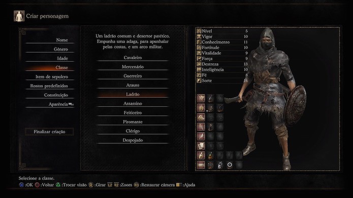 Dark Souls 3: ladrão (Foto: Reprodução/Victor Teixeira)