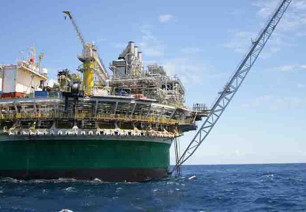 Plataforma de petróleo da Petrobras ; pré-sal ;  (Foto: Divulgação)