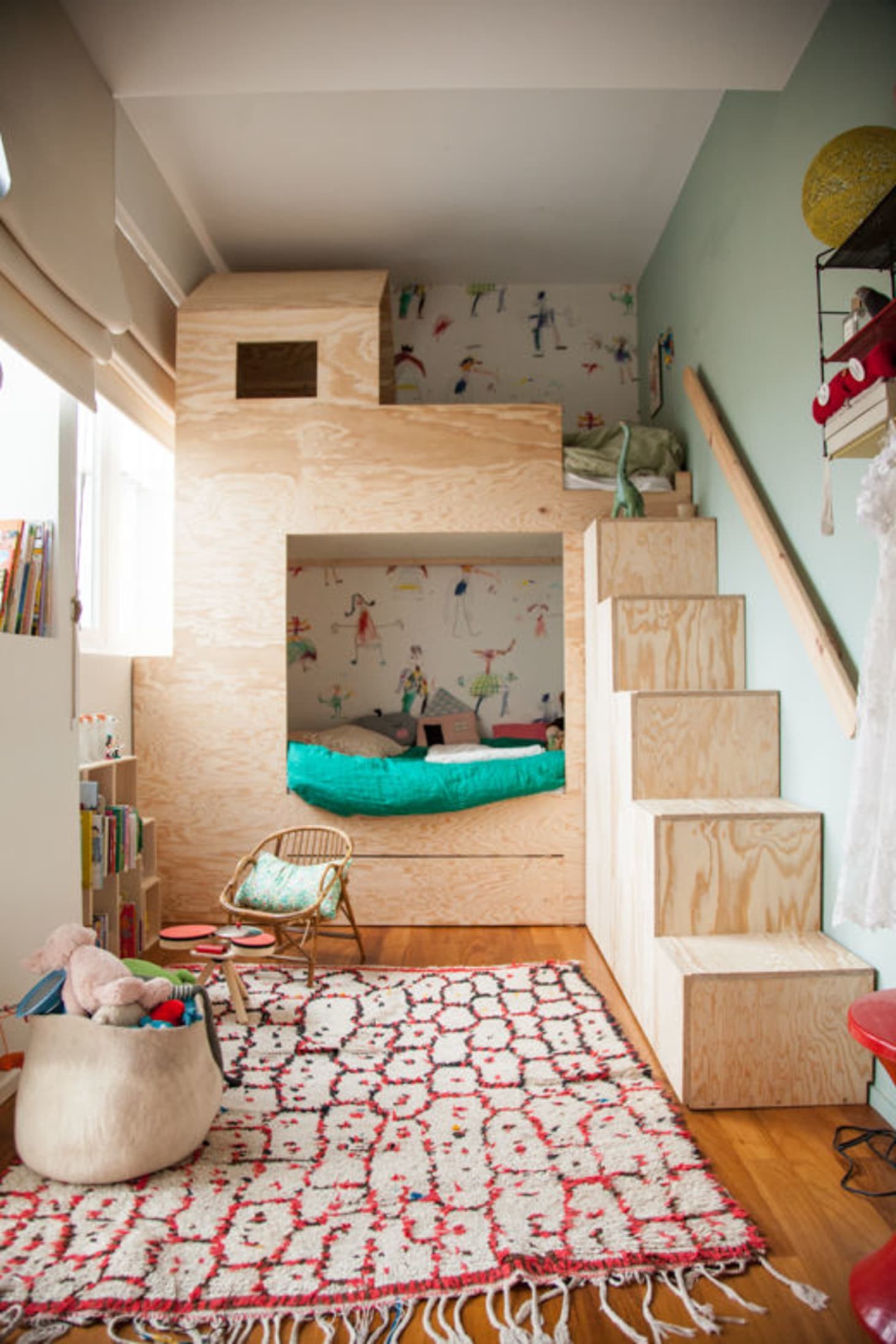 Décor do dia: quarto infantil com beliche planejada (Foto: Reprodução)