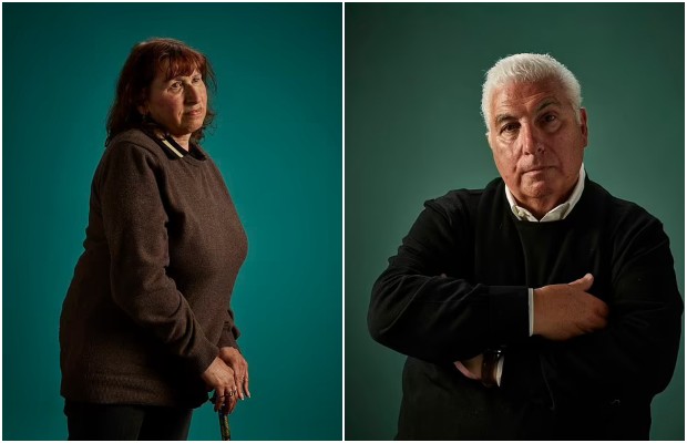 Janis, a mãe de Amy, que tem esclerose múltipla e o pai da cantora, Mitch (Foto: Reprodução BBC)