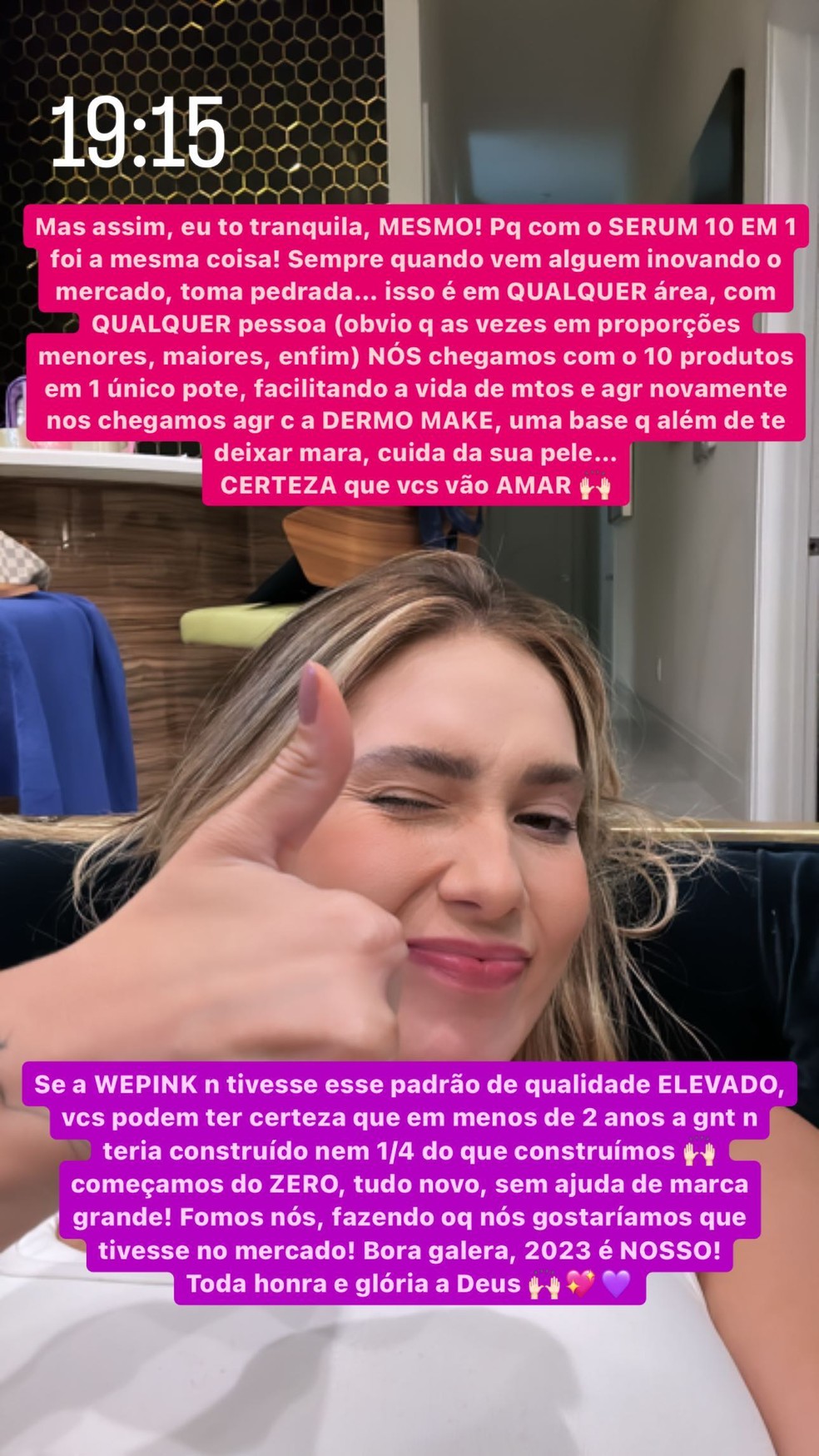 Story de Virginia Fonseca &mdash; Foto: Reprodu&ccedil;&atilde;o / Instagram