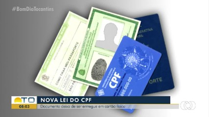 Lei que começa valer esse ano acaba com o cartão físico do CPF
