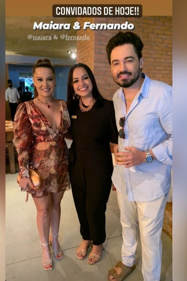 Fernando Zor e Maiara em festa de casamento (Foto: Instagram/Reprodução)
