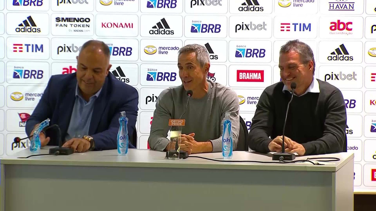 Paulo Sousa brinca e Braz garante respaldo no dia a dia do Flamengo