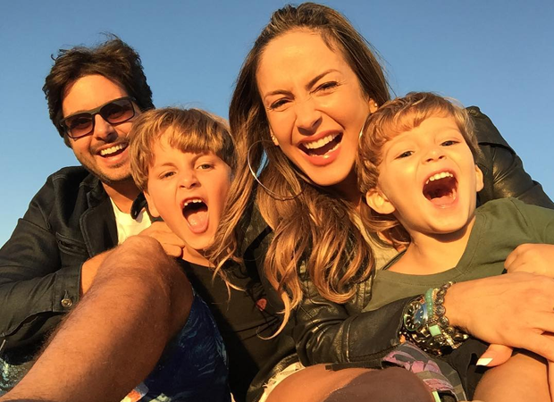 Claudia Leitte com os filhos, Rafael e Davi, e o marido, Marcio Pedreira (Foto: Reprodução Instagram)