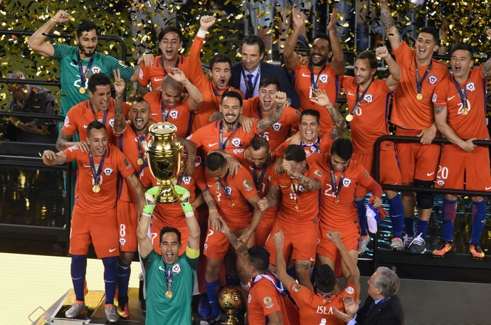Chile campeão Copa AMérica Centenario (Foto: AFP)