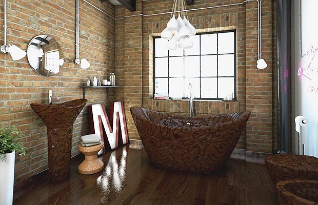 Ama chocolate? Então você precisa conhecer este banheiro! (Foto: Divulgação/Bathrooms.com)