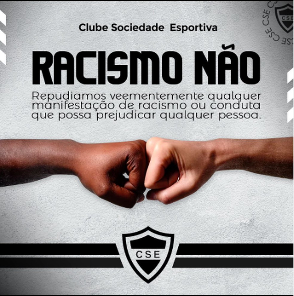 Campanha do CSE contra o racismo — Foto: ASCOM CSE