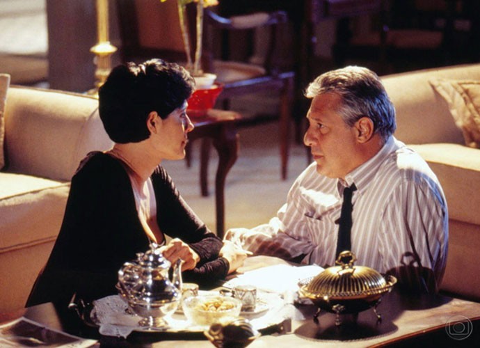 Christiane Torloni e Antonio Fagundes contracenaram juntos em 'A Viagem' (1994) (Foto: Bazilio Calazans/ Globo )