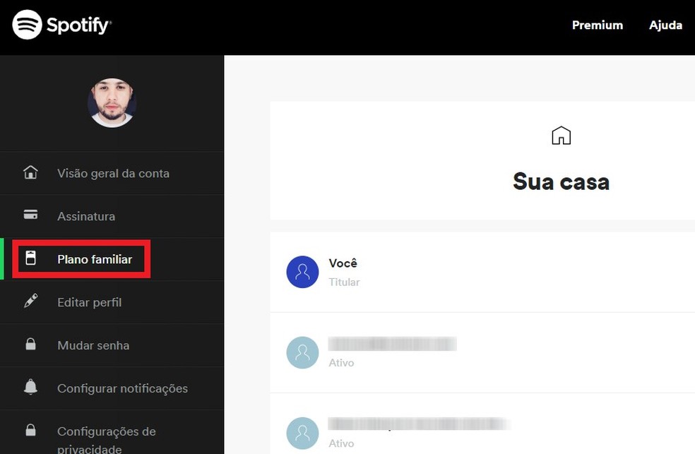 spotify familia como convidar pessoas para o plano audio e video techtudo