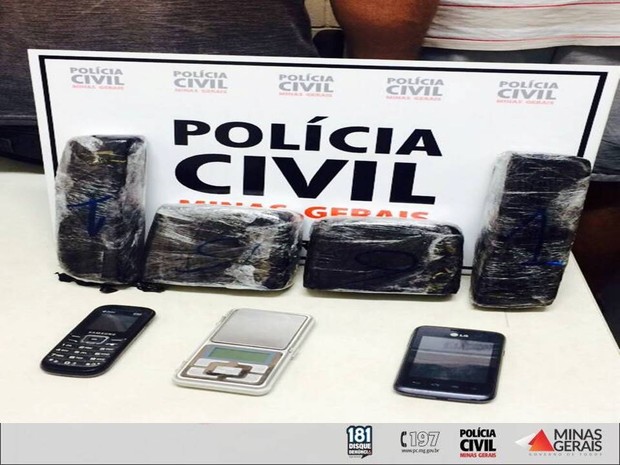 droga uberaba policia civil (Foto: Polícia Civil/Divulgação)