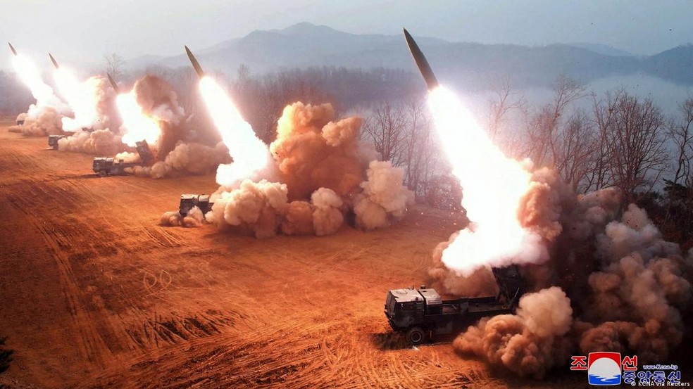 Pyongyang intensificou testes de armas nos últimos cinco anos — Foto: KCNA via Reuters