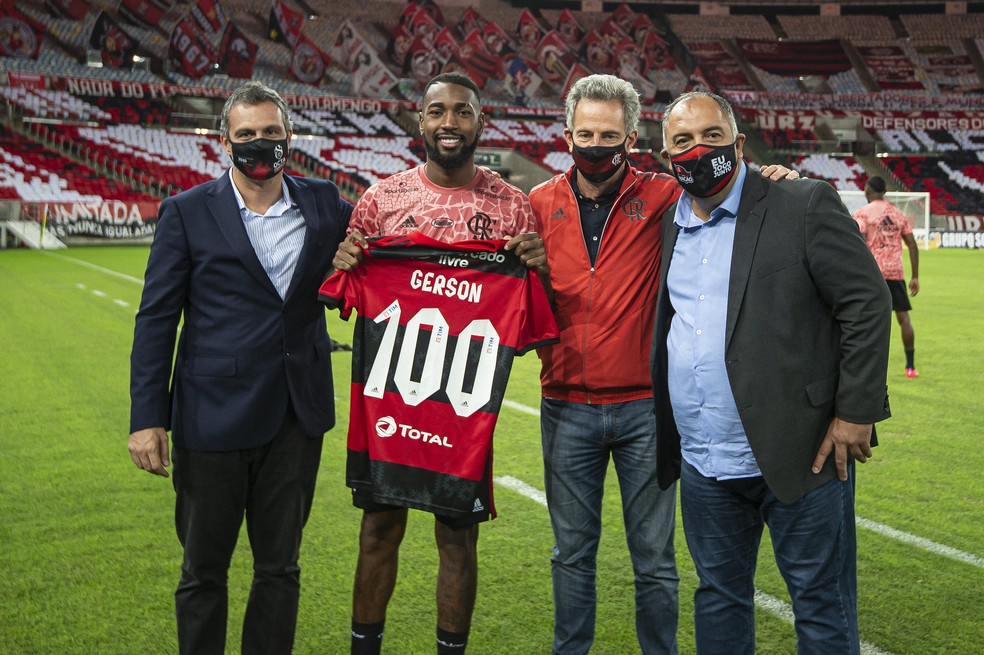 Gerson Flamengo — Foto: Alexandre Vidal / Flamengo