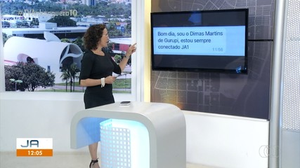 Telespectadores participam do JA 1 desta terça-feira (09)