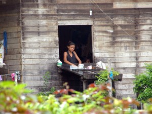 Moradores da comunidade de Mari, em Mazagão ainda vivem como na metade do século passado (Foto: Gabriel Penha/G1)