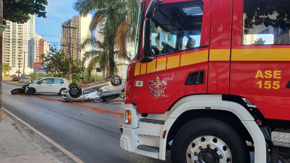 Acidente em Águas Claras, no DF, em imagem de arquivo — Foto: Corpo de Bombeiros do DF/ Reprodução