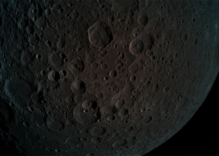 Foto da Lua divulgada no dia 5 de abril  (Foto: Reprodução/Twitter/TeamSpaceIL)