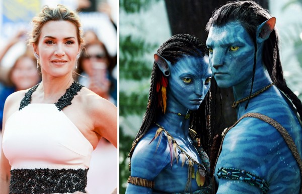 A atriz Kate Winslet e os habitantes o planeta Pandora em Avatar (2009) (Foto: Getty Images/Reprodução)