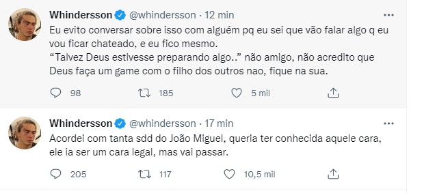 Whindersson Nunes desabafa no Twitter (Foto: Reprodução/Twitter)