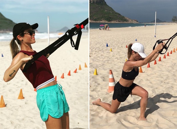 Juliana Didone tem rotina de treinos ao ar livre (Foto: Reprodução/Instagram)