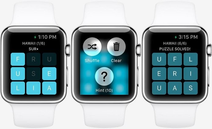 Letterpad, game para Apple Watch, teve imagens conceituais liberadas (Foto: Reprodução/Touch Arcade)