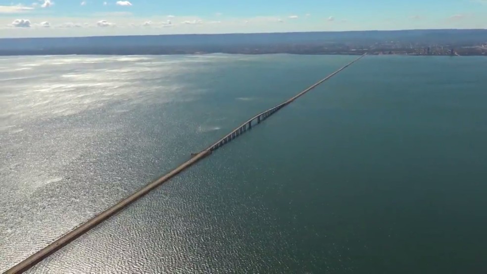 Ponte Fernando Henrique Cardoso, entre Palmas e Paraíso — Foto: Reprodução/G1