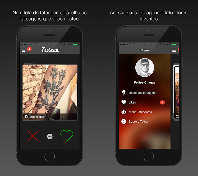 Tatser ? um app para quem curte tatuagens (Foto: Divulga??o)