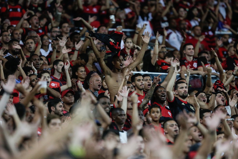 Torcida do Flamengo tem lotado o Maracanã em 2022 — Foto: Gilvan de Souza/Flamengo