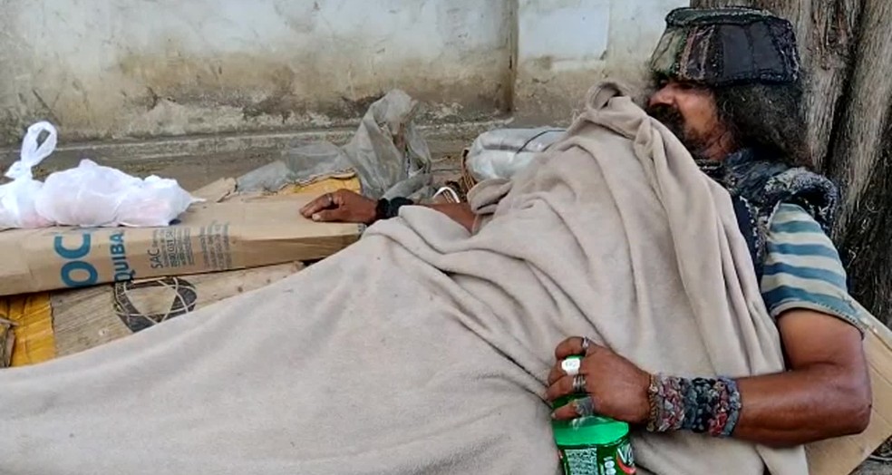 Antes de ser encontrado, Cícero Marques da Silva vivia nas ruas de Arcoverde, onde era conhecido como Francisco — Foto: Reprodução/WhatsApp