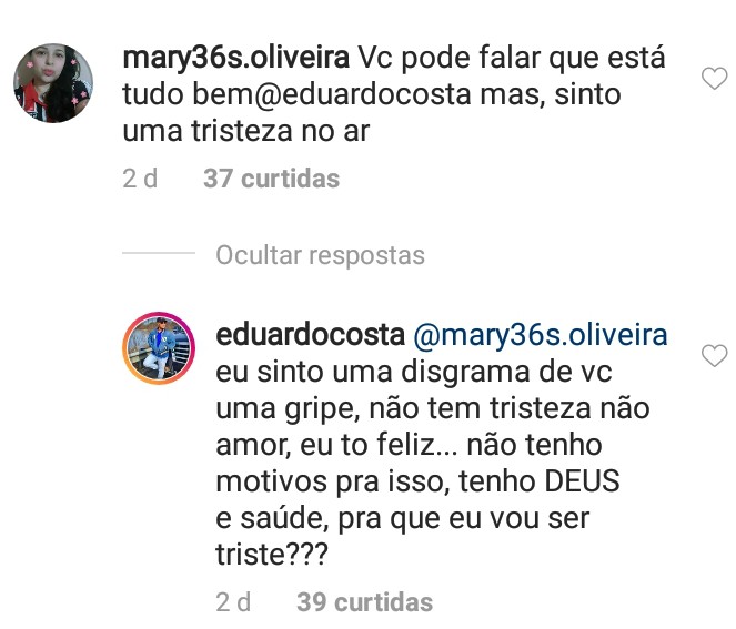Eduardo Costa fala sobre fim do noivado com Victória Villarim (Foto: Reprodução Instagram)
