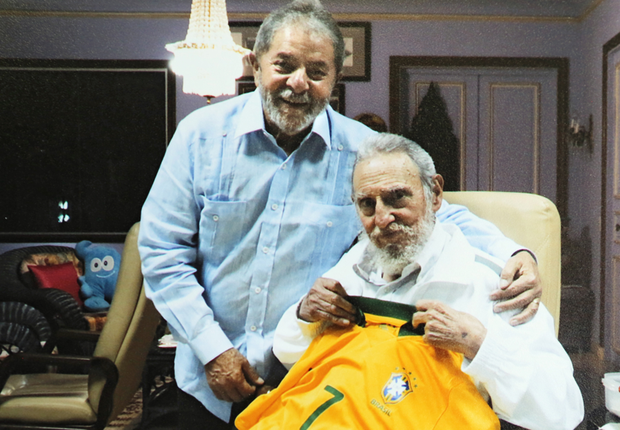 Lula e Fidel Castro (Foto: Ricardo Stuckert/Instituto Lula)