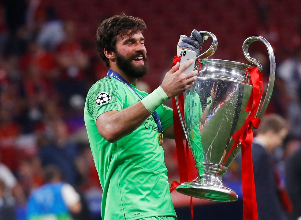 Alisson Liverpool Tottenham Liga dos CampeÃµes â Foto: Kai Pfaffenbach/Reuters