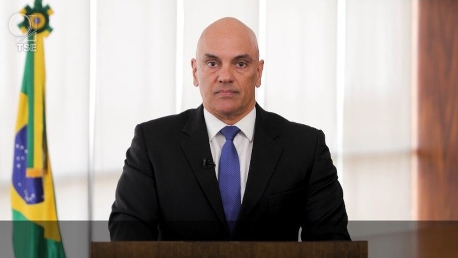 Alexandre de Moraes, presidente do TSE, em pronunciamento nacional