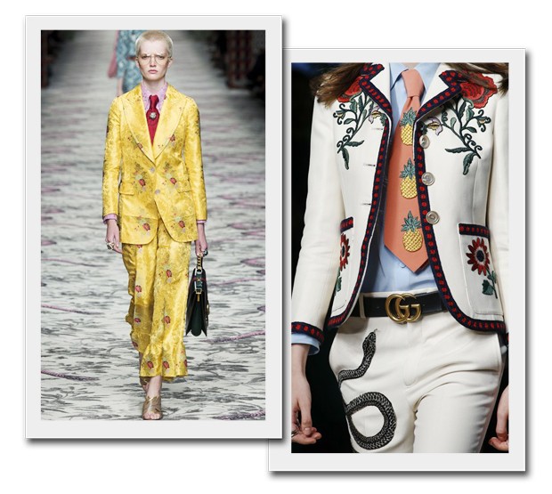 ELEMENTS OF CHINOISERIE FOR GUCCI S/S 2016 & EMBROIDERY FEATURED WIDELY IN THE GUCCI S/S 2016 SHOW (Foto: InDigital)