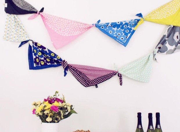 Use lenços e bandanas estampados para decorar a festa de Carnaval (Foto: Reprodução/Pinterest)