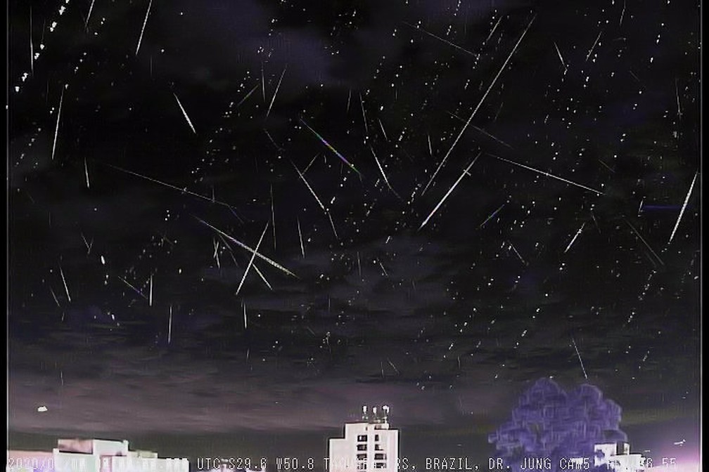 pico de chuva de meteoros pode ser visto ate esta terca no rs rio grande do sul g1